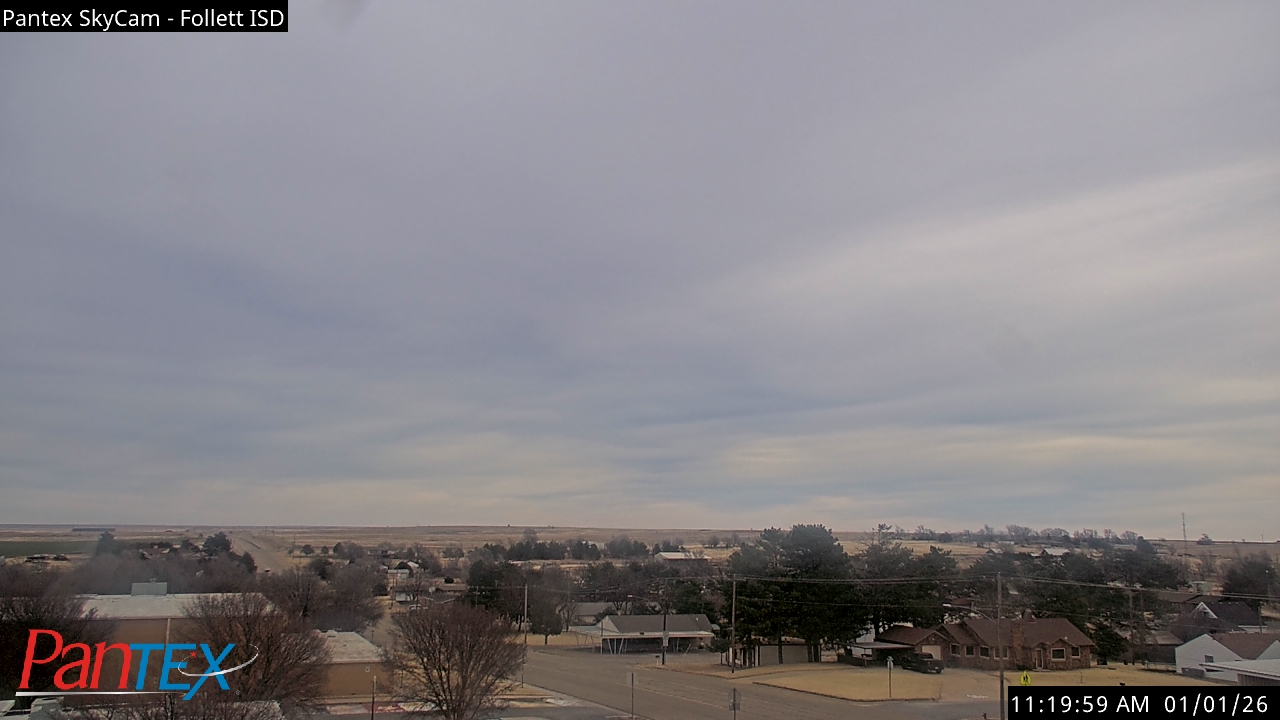 Thumbnail for current weather camera view from Follett ISD in Follett, Texas