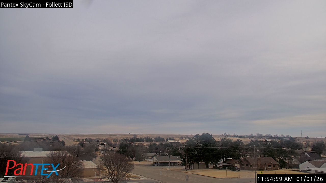 Thumbnail for current weather camera view from Follett ISD in Follett, Texas
