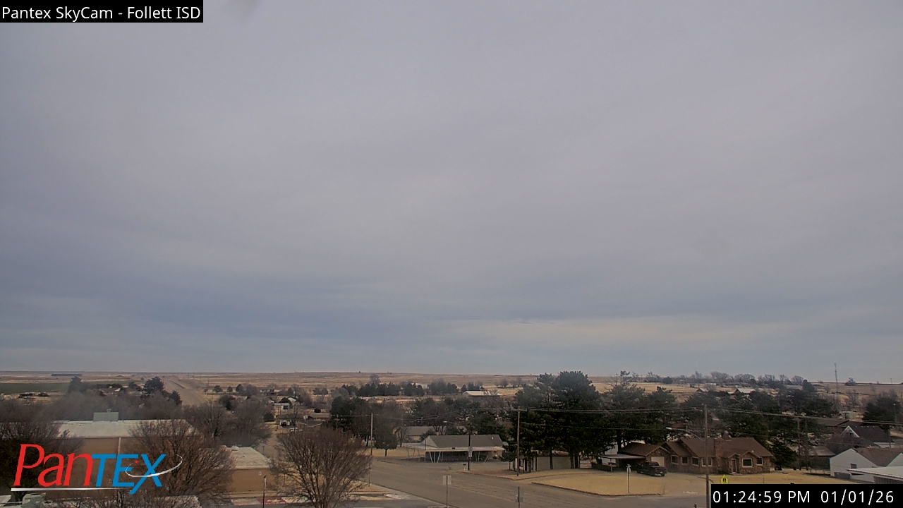 Thumbnail for current weather camera view from Follett ISD in Follett, Texas