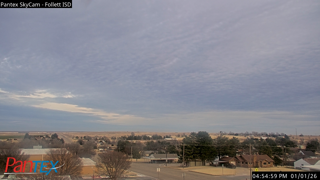 Thumbnail for current weather camera view from Follett ISD in Follett, Texas