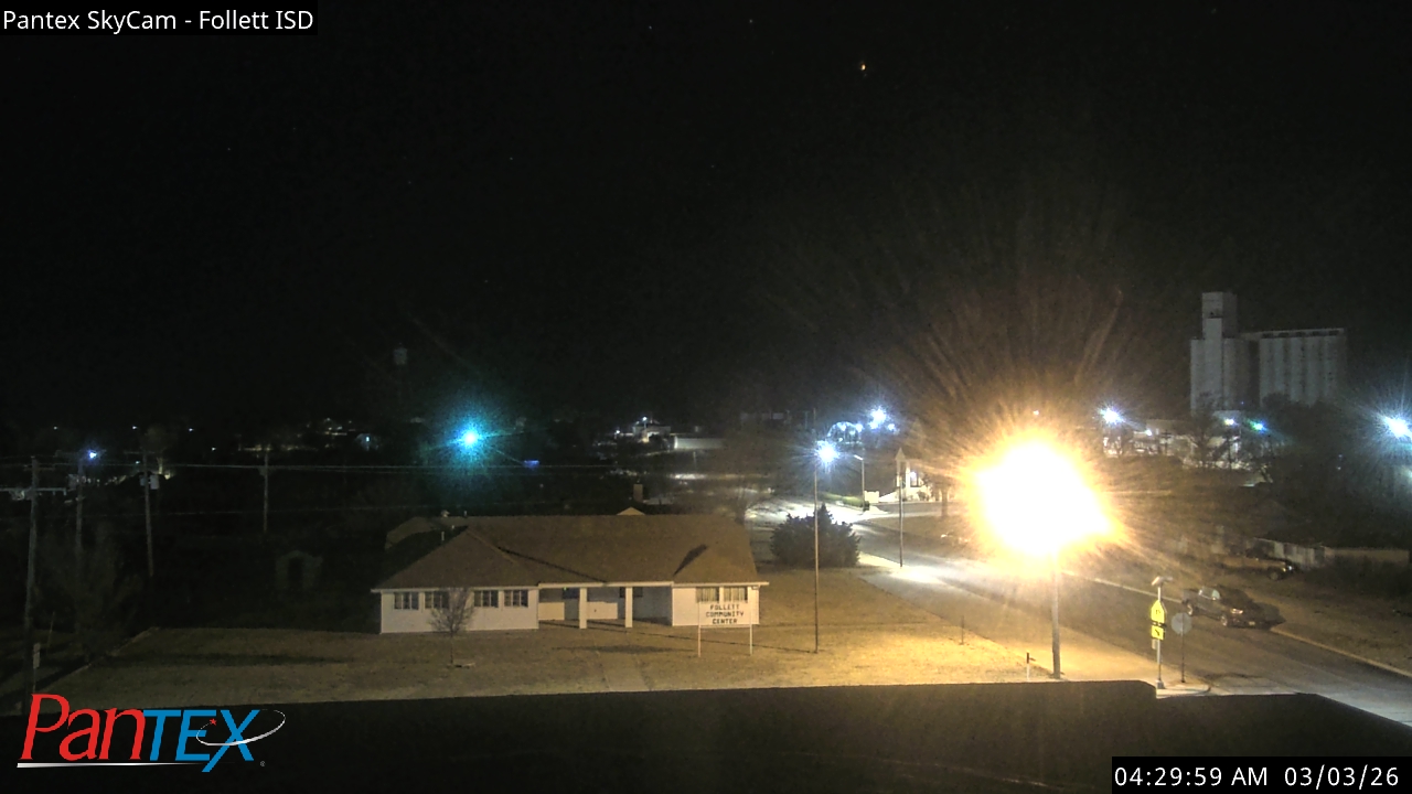 Thumbnail for current weather camera view from Follett ISD in Follett, Texas