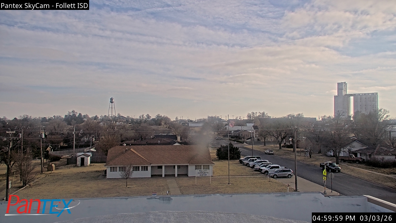 Thumbnail for current weather camera view from Follett ISD in Follett, Texas