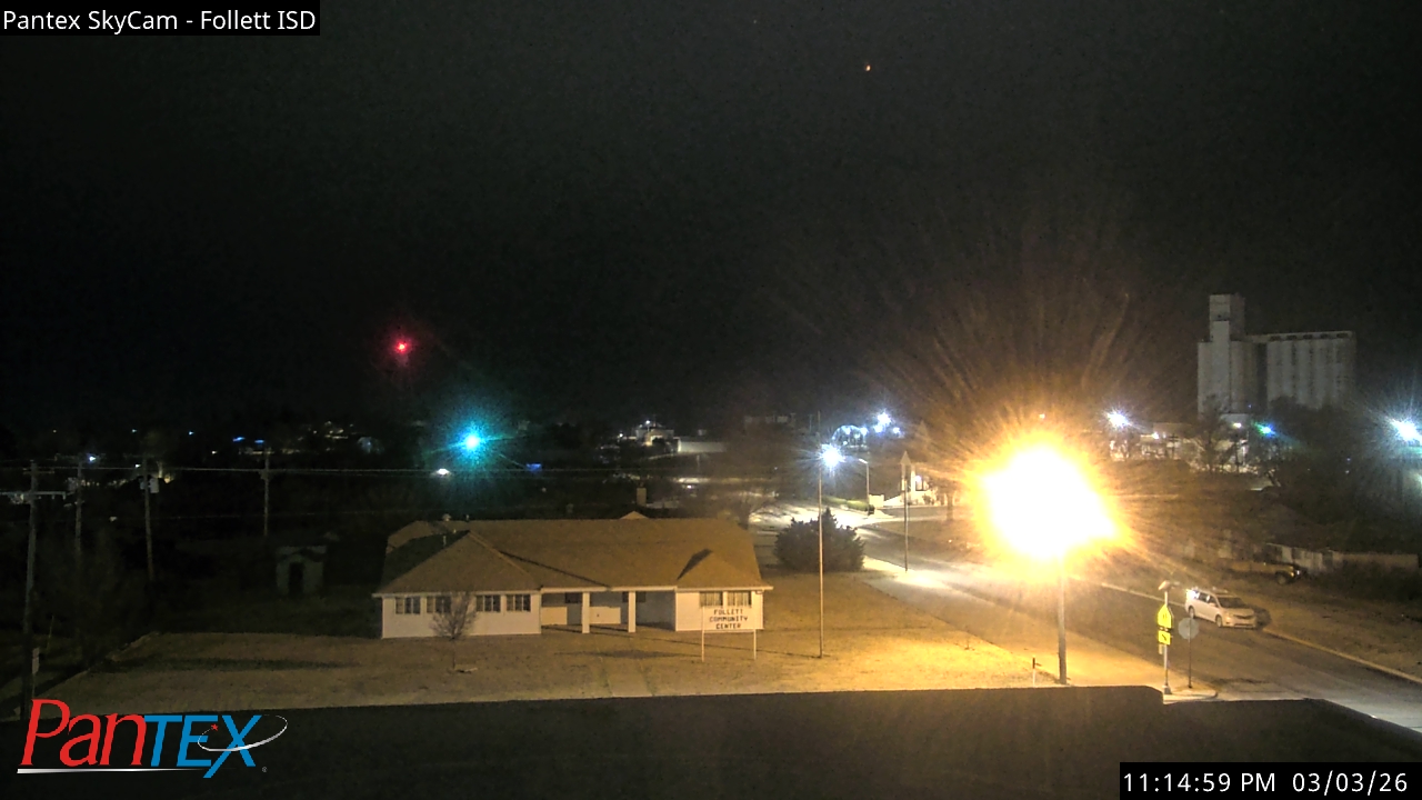 Thumbnail for current weather camera view from Follett ISD in Follett, Texas