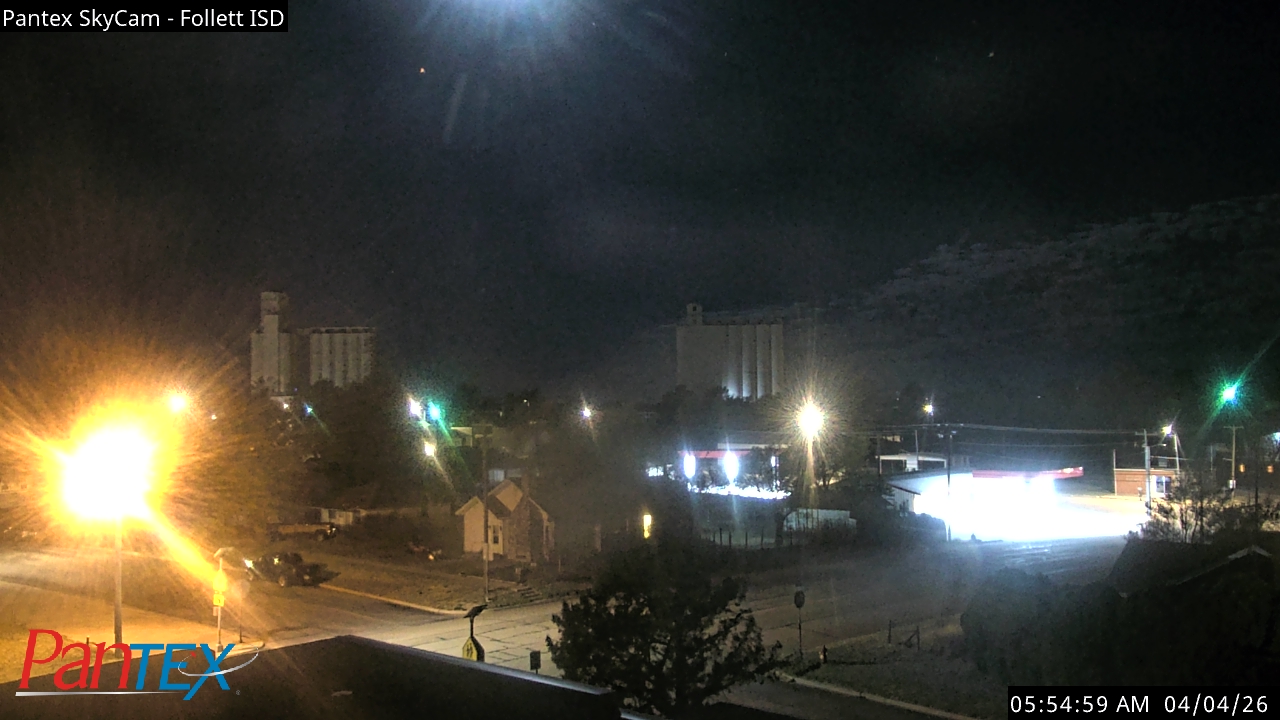 Thumbnail for current weather camera view from Follett ISD in Follett, Texas