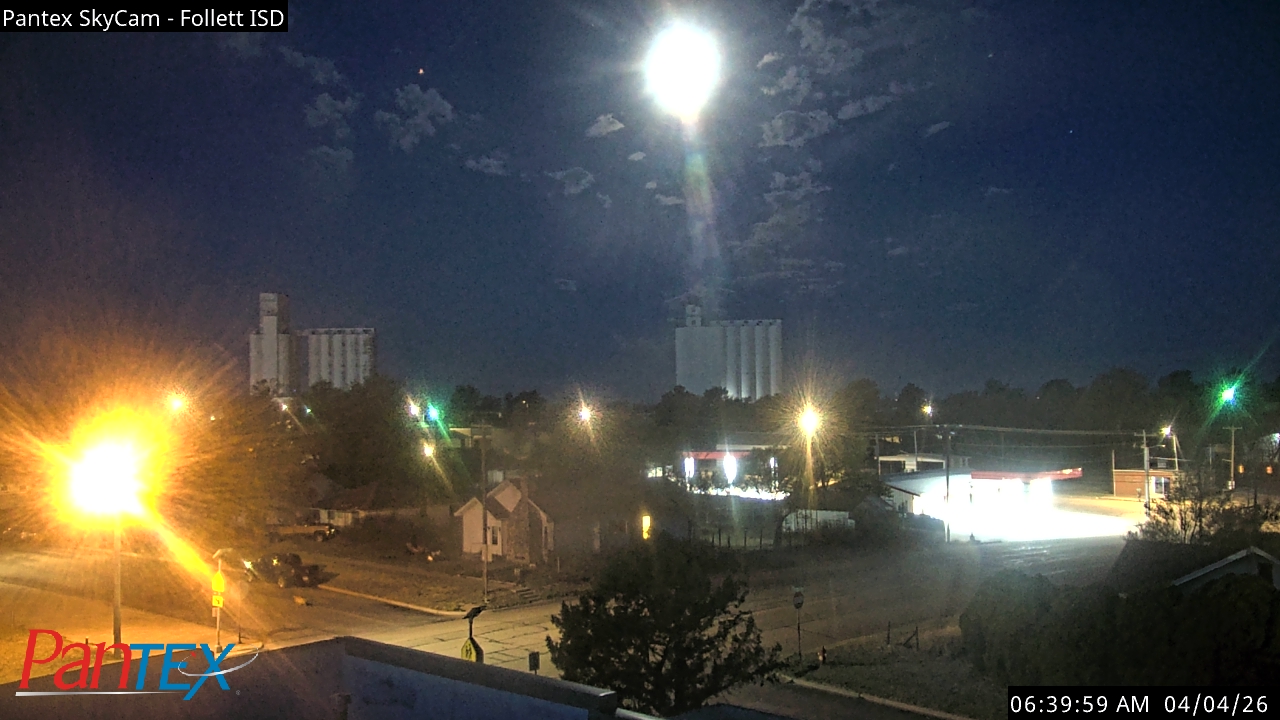 Thumbnail for current weather camera view from Follett ISD in Follett, Texas