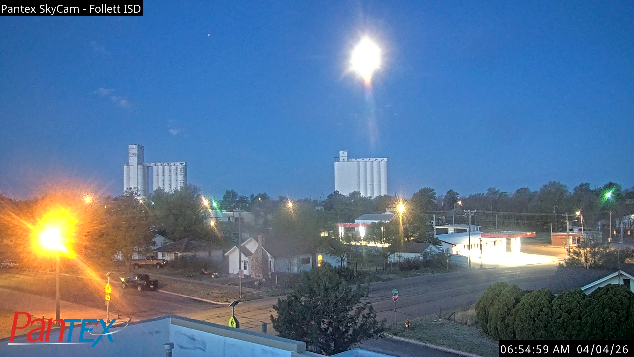 Thumbnail for current weather camera view from Follett ISD in Follett, Texas