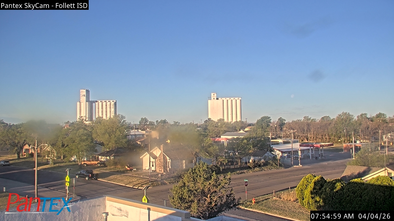 Thumbnail for current weather camera view from Follett ISD in Follett, Texas