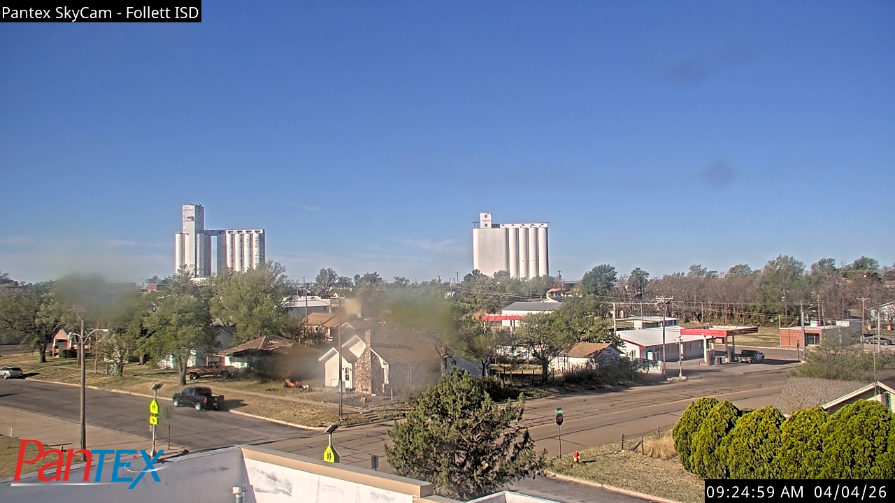 Thumbnail for current weather camera view from Follett ISD in Follett, Texas