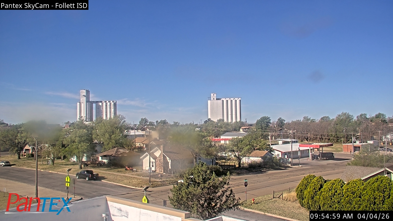 Thumbnail for current weather camera view from Follett ISD in Follett, Texas