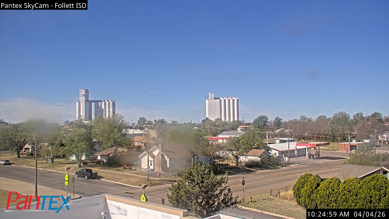 Thumbnail for current weather camera view from Follett ISD in Follett, Texas