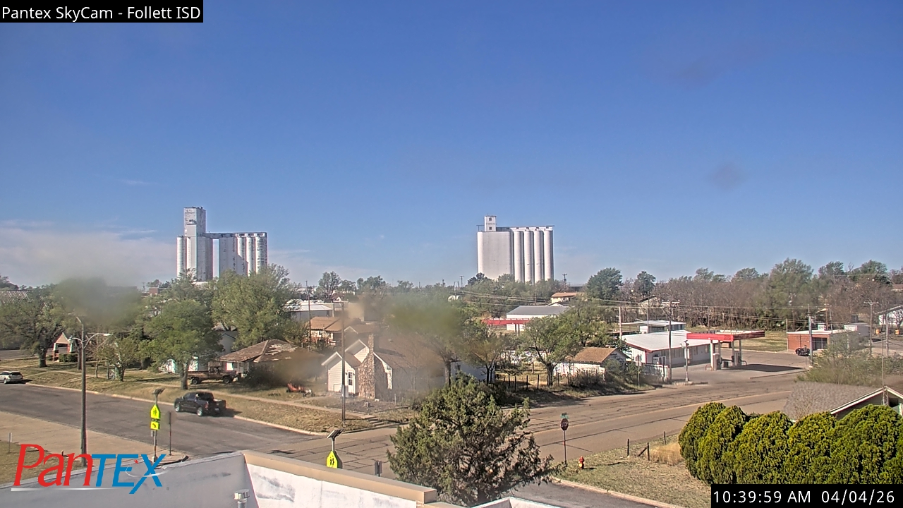 Thumbnail for current weather camera view from Follett ISD in Follett, Texas