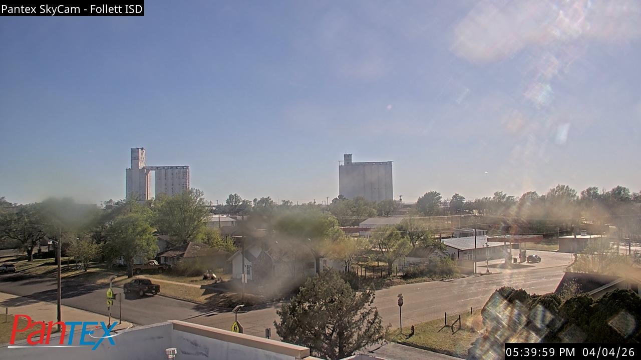 Thumbnail for current weather camera view from Follett ISD in Follett, Texas