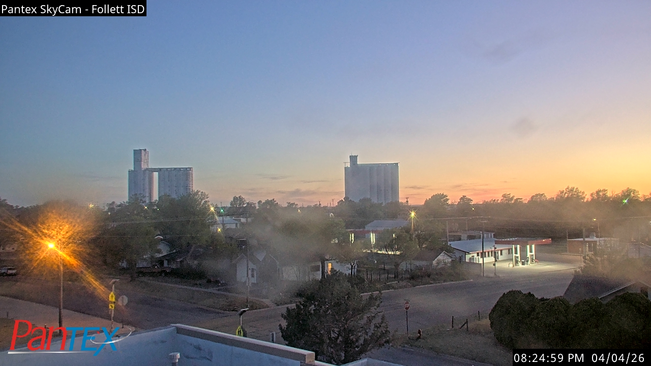 Thumbnail for current weather camera view from Follett ISD in Follett, Texas