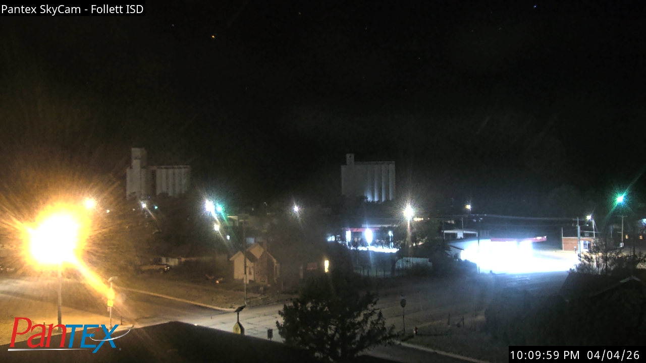 Thumbnail for current weather camera view from Follett ISD in Follett, Texas