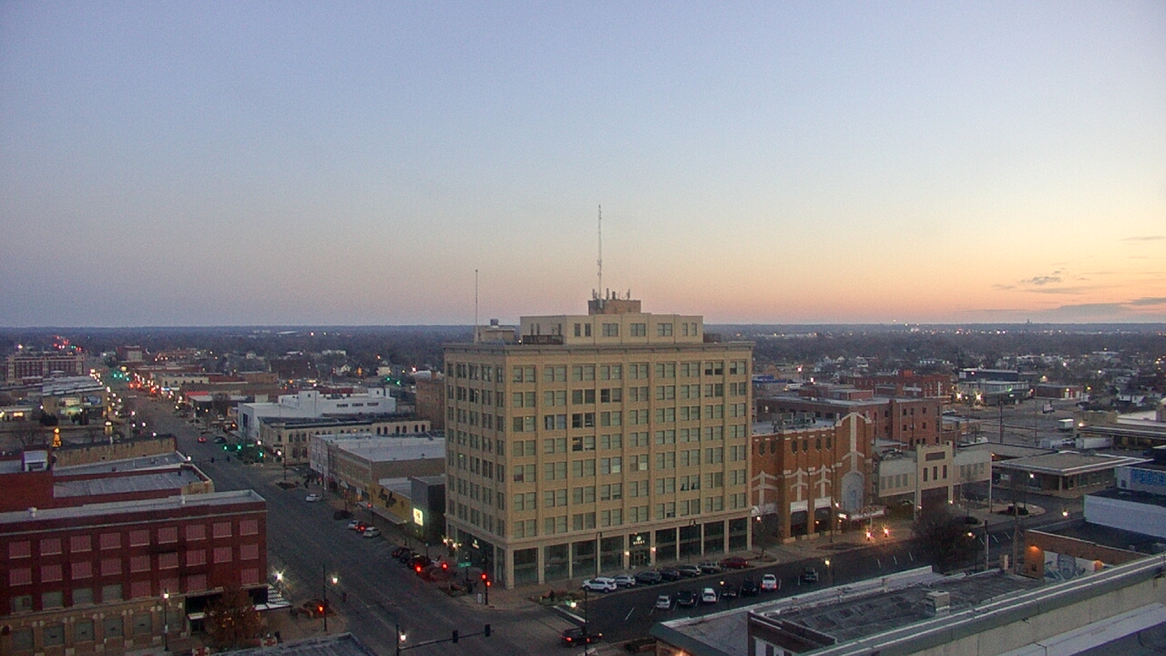 Thumbnail for current weather camera view from First National Bank-Hutchinson in Hutchinson, Kansas