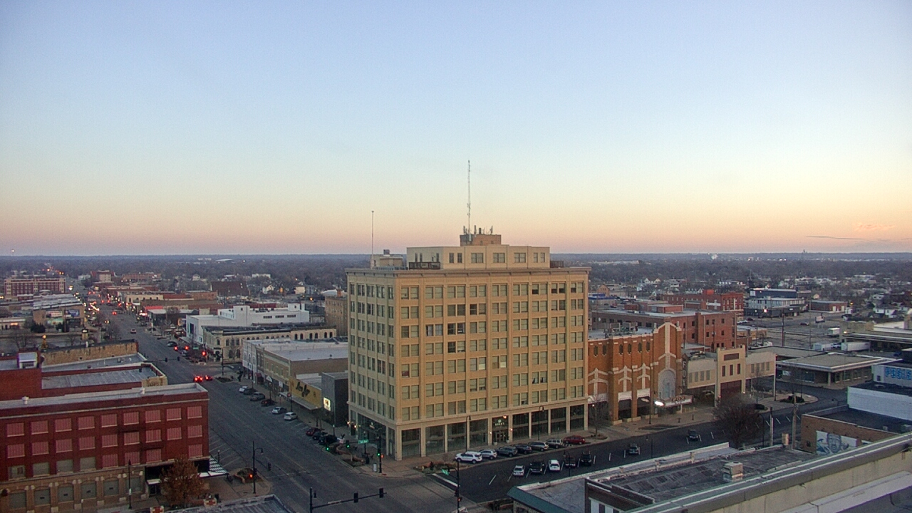 Thumbnail for current weather camera view from First National Bank-Hutchinson in Hutchinson, Kansas