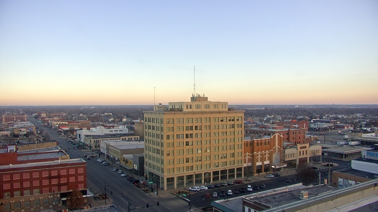 Thumbnail for current weather camera view from First National Bank-Hutchinson in Hutchinson, Kansas