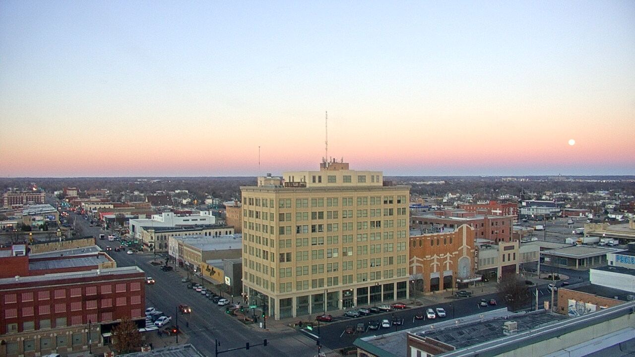 Thumbnail for current weather camera view from First National Bank-Hutchinson in Hutchinson, Kansas