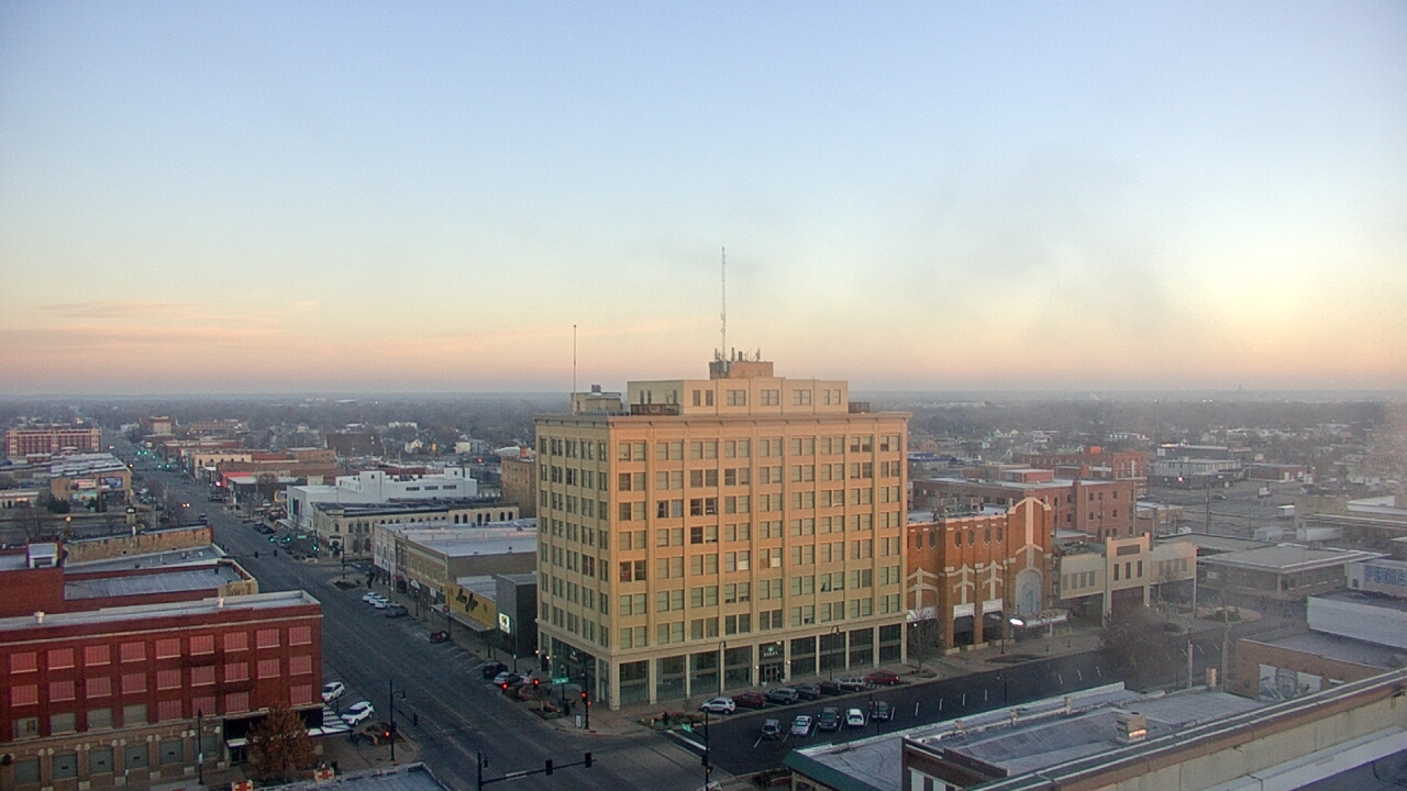 Thumbnail for current weather camera view from First National Bank-Hutchinson in Hutchinson, Kansas