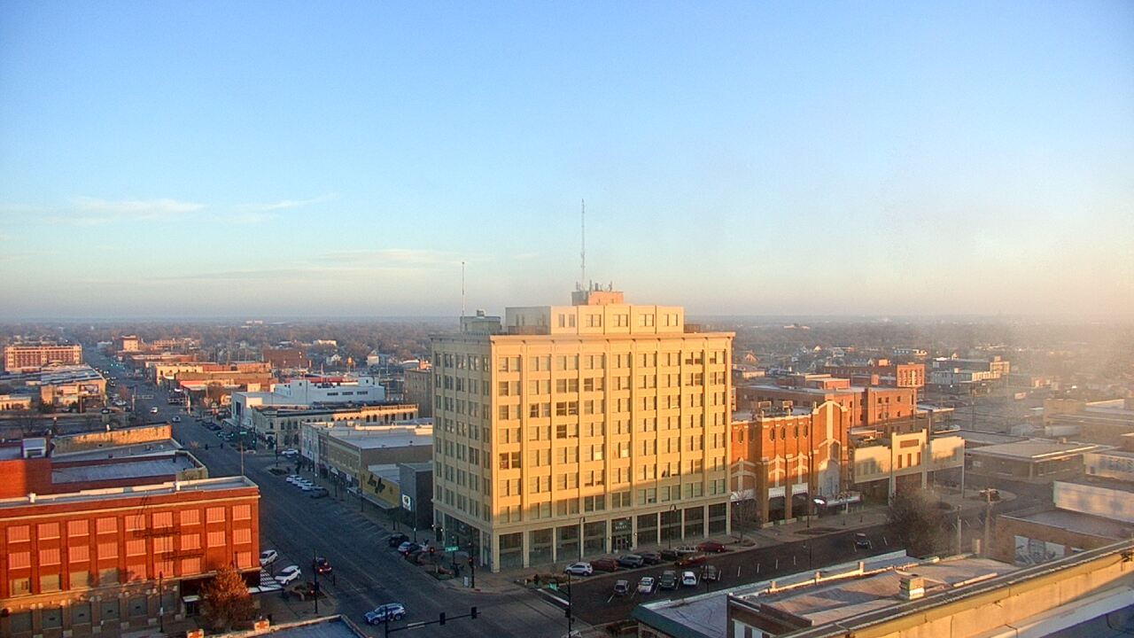 Thumbnail for current weather camera view from First National Bank-Hutchinson in Hutchinson, Kansas