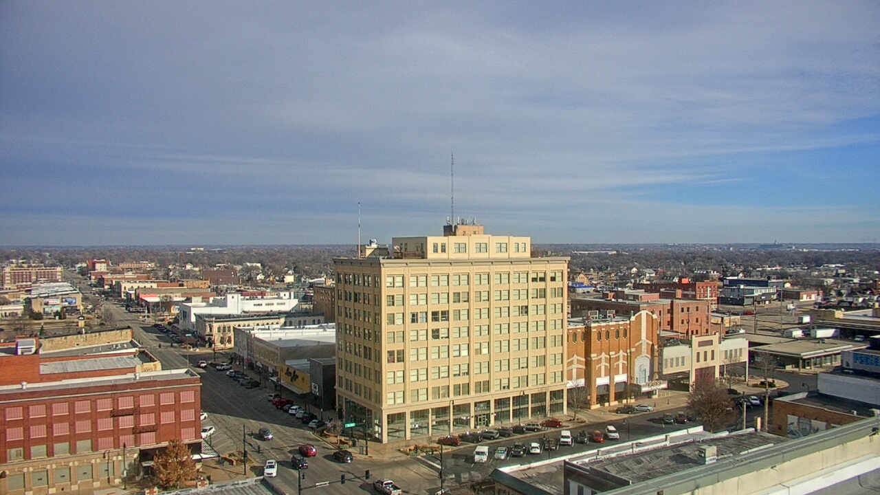 Thumbnail for current weather camera view from First National Bank-Hutchinson in Hutchinson, Kansas