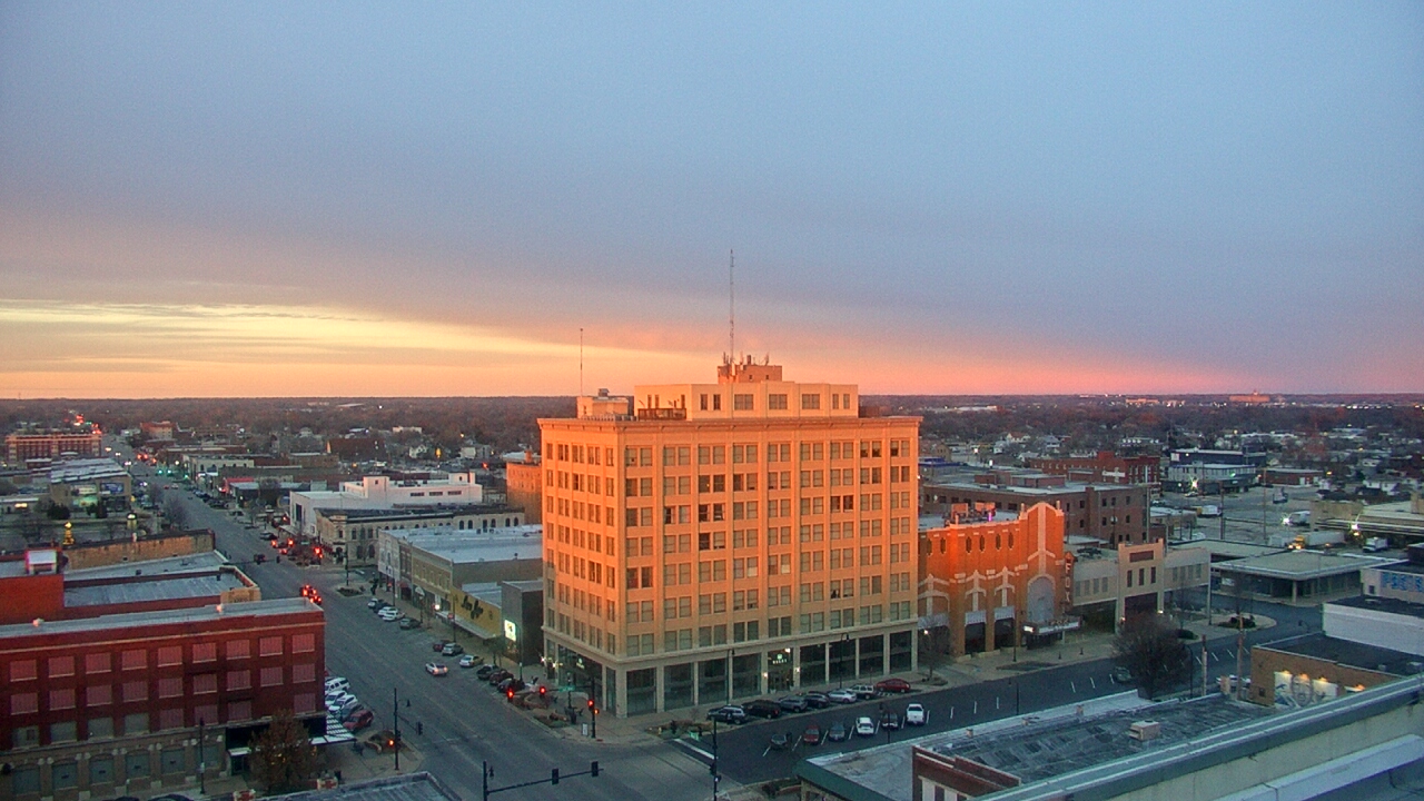 Thumbnail for current weather camera view from First National Bank-Hutchinson in Hutchinson, Kansas