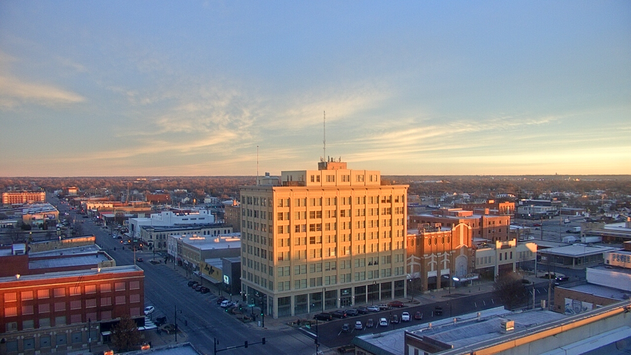 Thumbnail for current weather camera view from First National Bank-Hutchinson in Hutchinson, Kansas