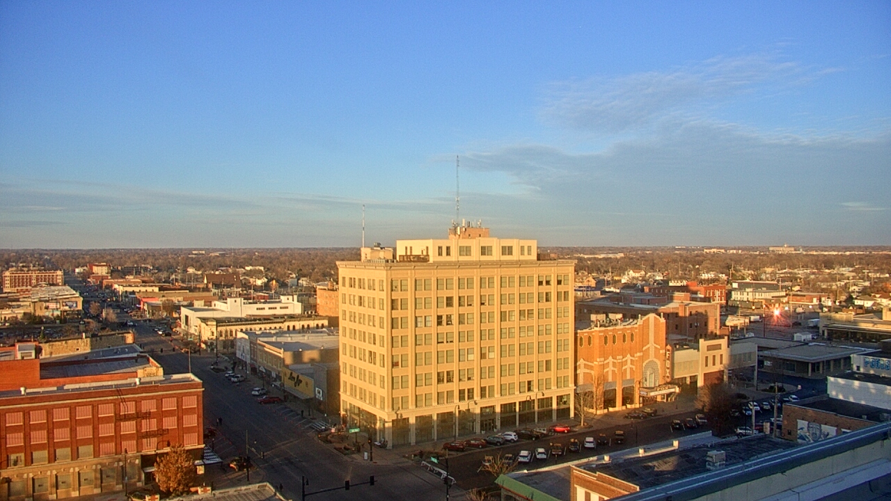 Thumbnail for current weather camera view from First National Bank-Hutchinson in Hutchinson, Kansas