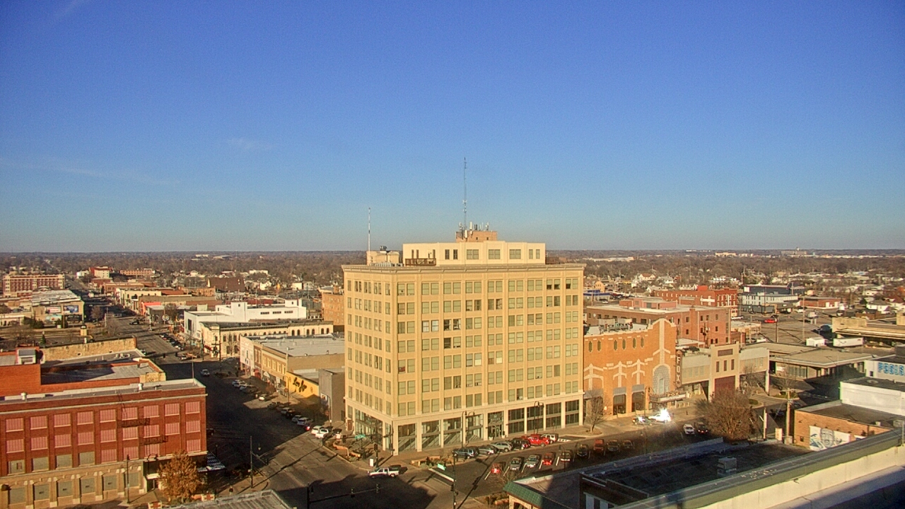 Thumbnail for current weather camera view from First National Bank-Hutchinson in Hutchinson, Kansas