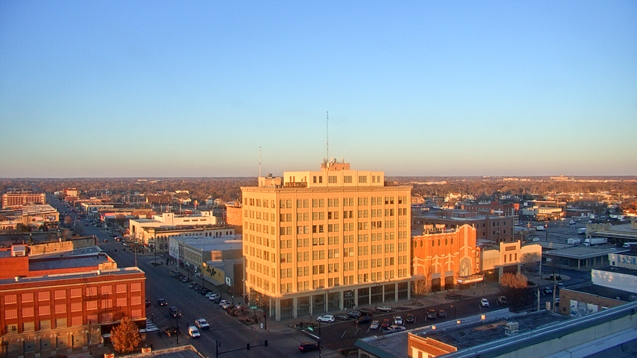 Thumbnail for current weather camera view from First National Bank-Hutchinson in Hutchinson, Kansas