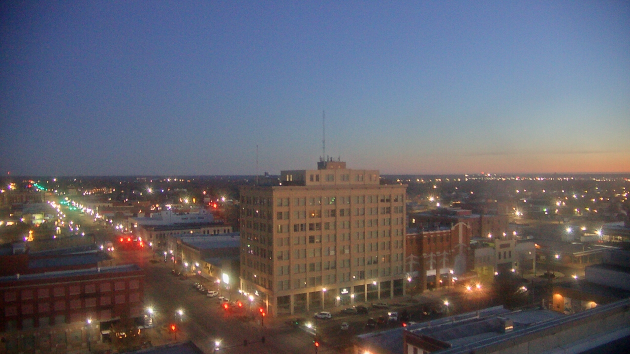 Thumbnail for current weather camera view from First National Bank-Hutchinson in Hutchinson, Kansas