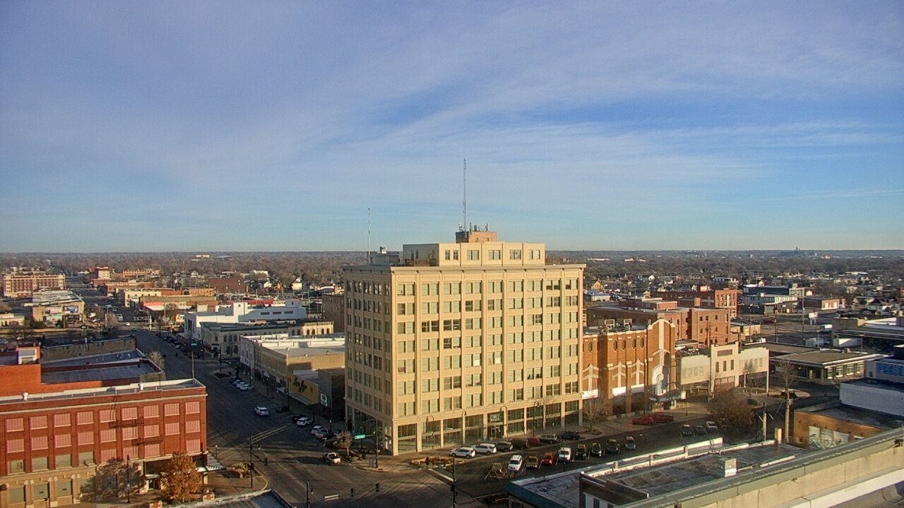 Thumbnail for current weather camera view from First National Bank-Hutchinson in Hutchinson, Kansas