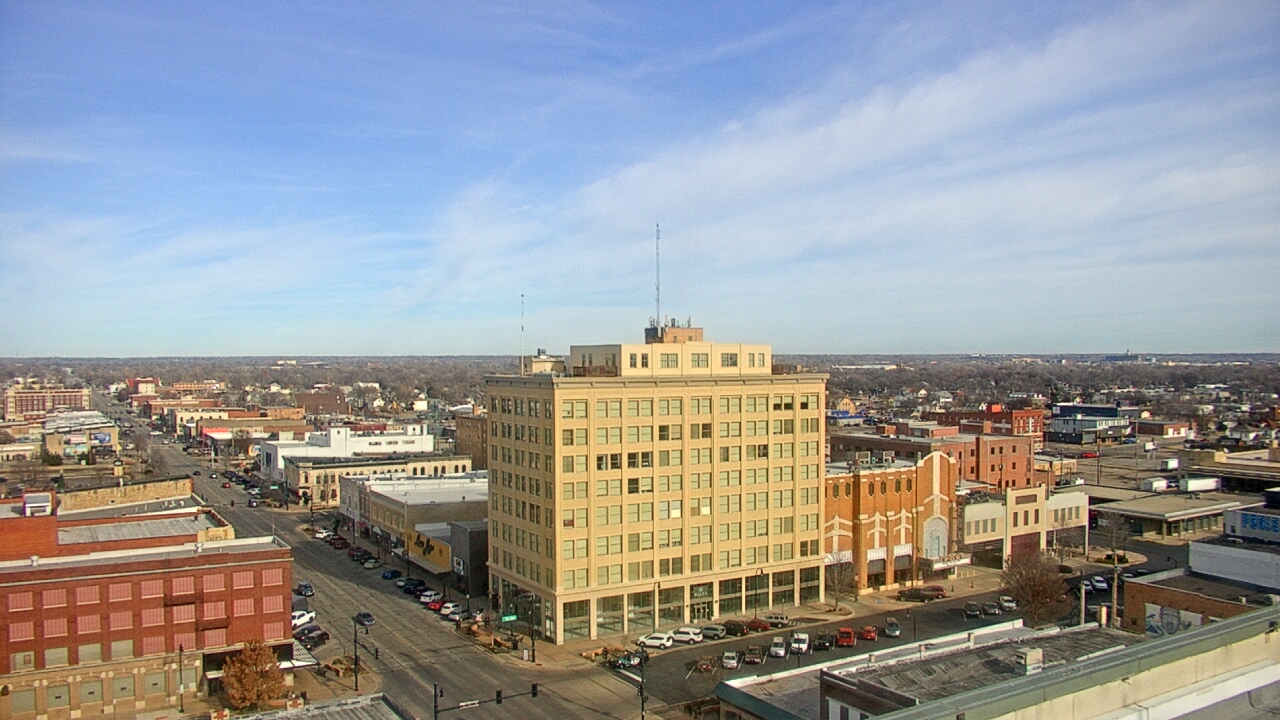 Thumbnail for current weather camera view from First National Bank-Hutchinson in Hutchinson, Kansas