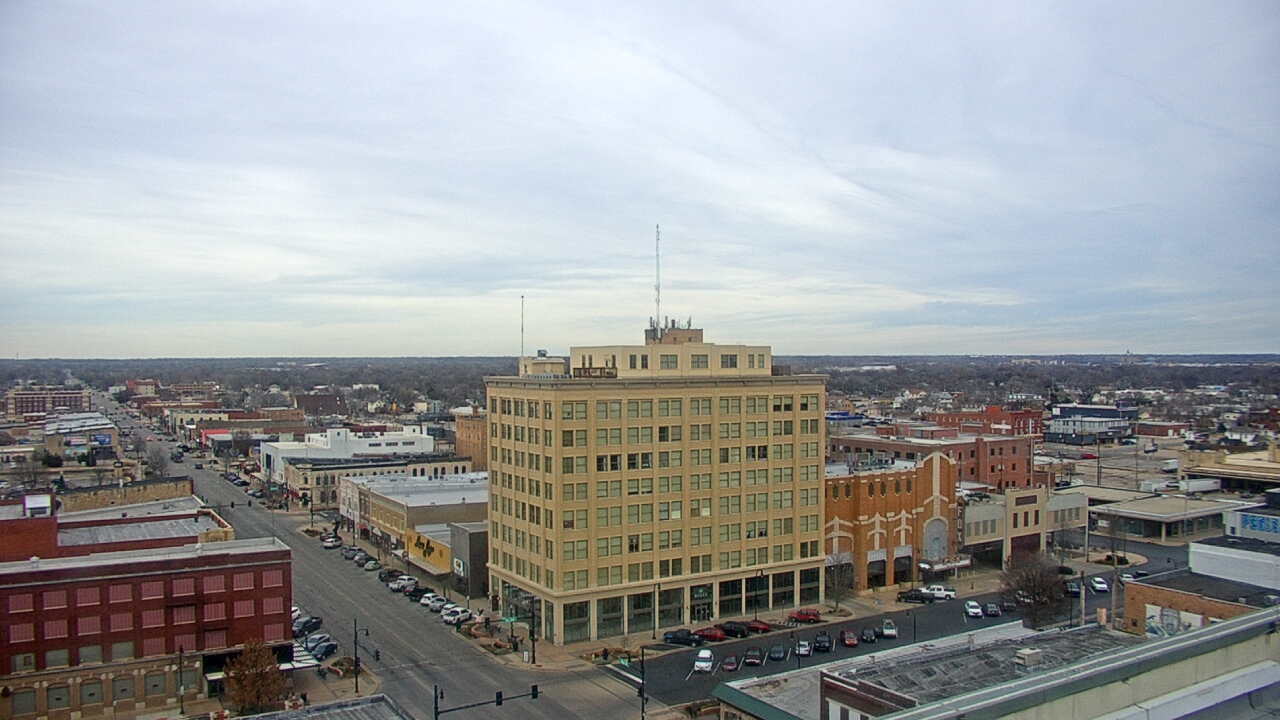 Thumbnail for current weather camera view from First National Bank-Hutchinson in Hutchinson, Kansas