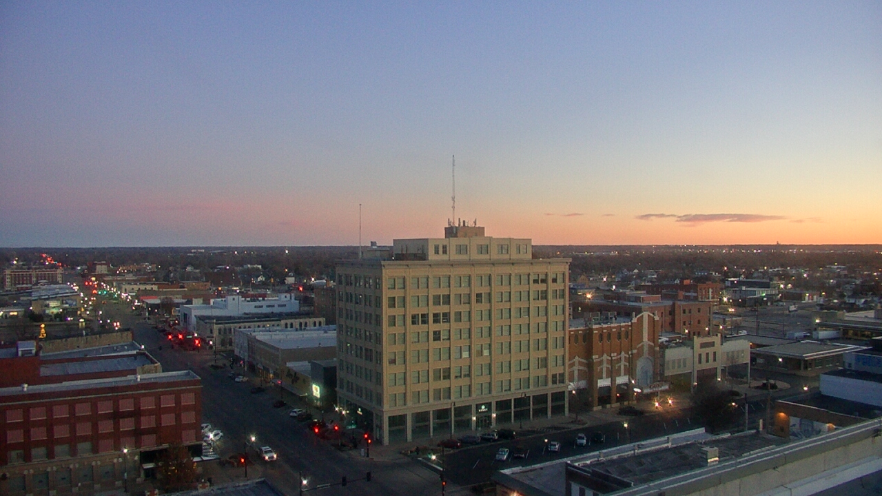 Thumbnail for current weather camera view from First National Bank-Hutchinson in Hutchinson, Kansas