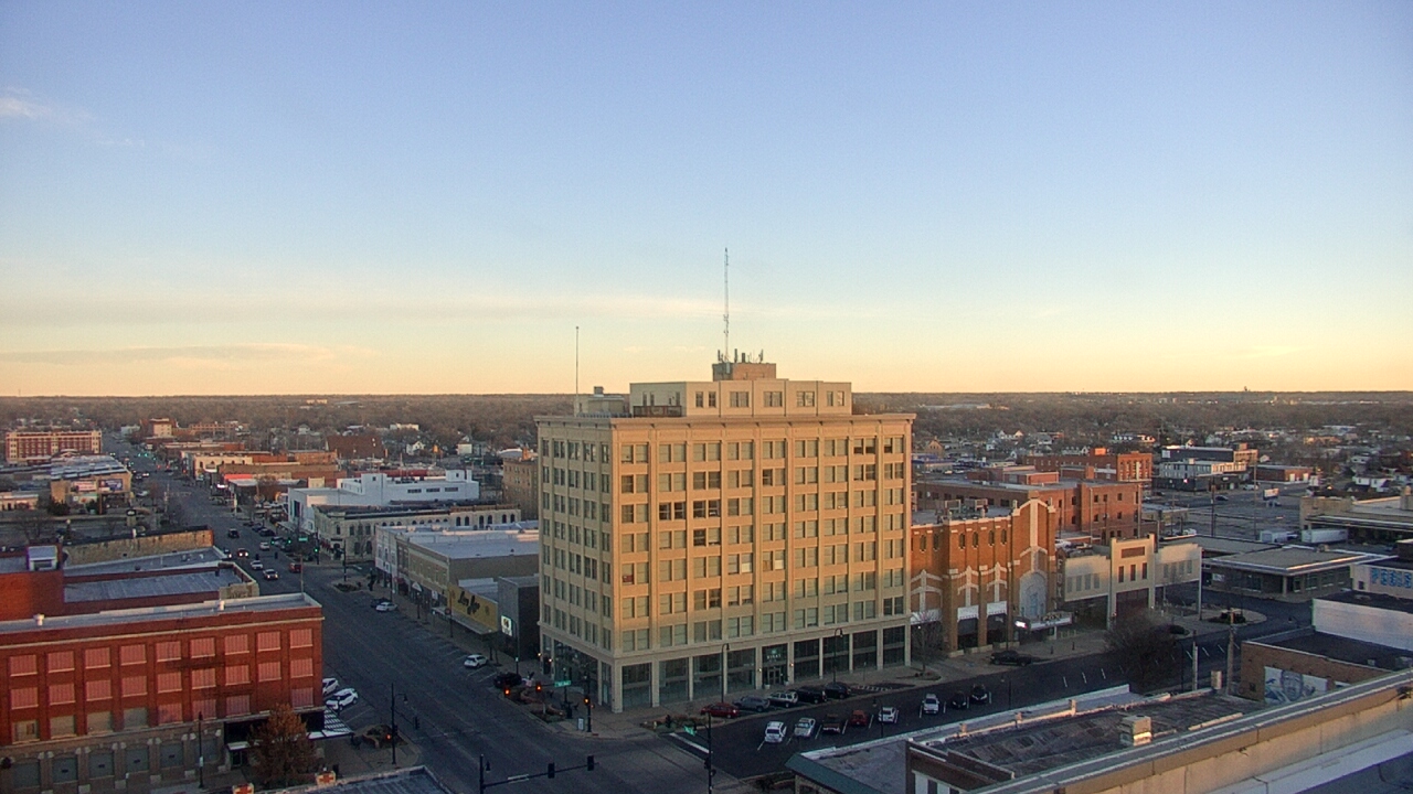 Thumbnail for current weather camera view from First National Bank-Hutchinson in Hutchinson, Kansas