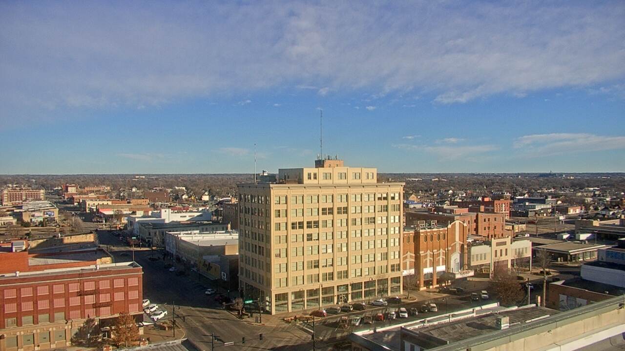 Thumbnail for current weather camera view from First National Bank-Hutchinson in Hutchinson, Kansas