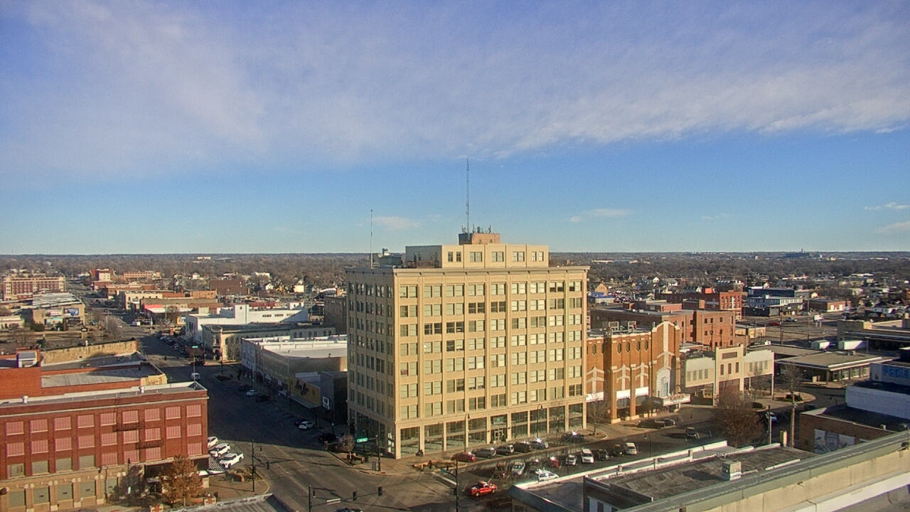 Thumbnail for current weather camera view from First National Bank-Hutchinson in Hutchinson, Kansas