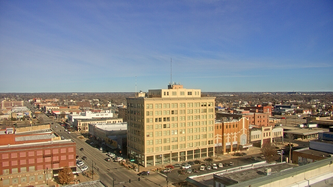 Thumbnail for current weather camera view from First National Bank-Hutchinson in Hutchinson, Kansas