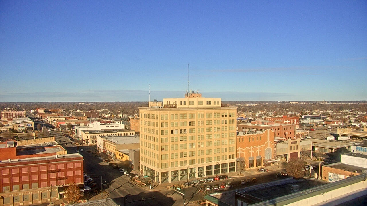 Thumbnail for current weather camera view from First National Bank-Hutchinson in Hutchinson, Kansas