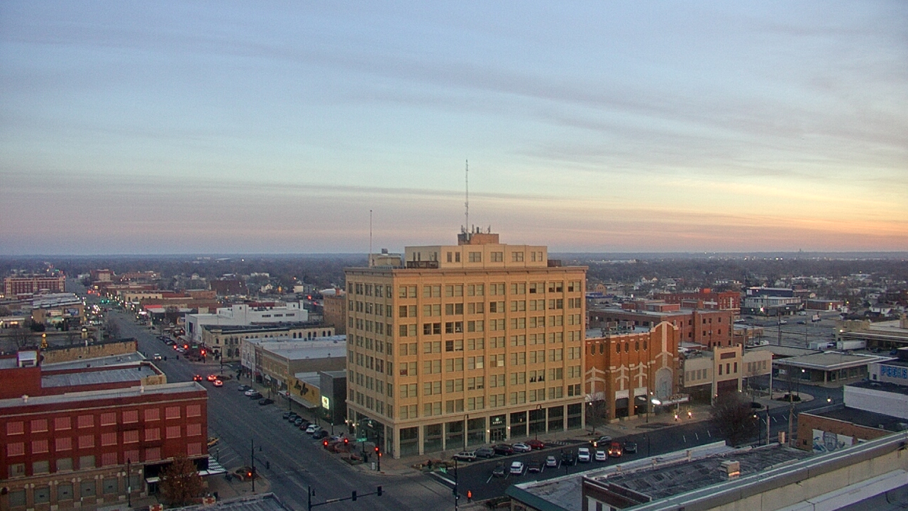 Thumbnail for current weather camera view from First National Bank-Hutchinson in Hutchinson, Kansas