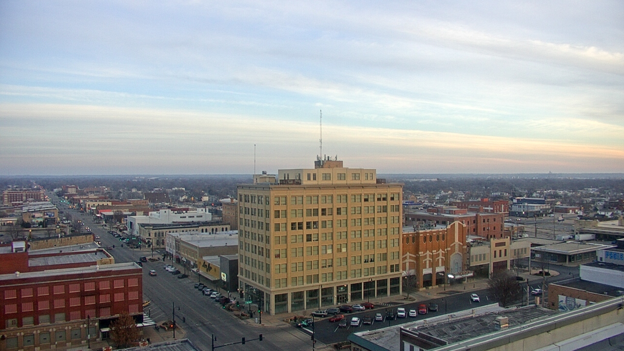Thumbnail for current weather camera view from First National Bank-Hutchinson in Hutchinson, Kansas