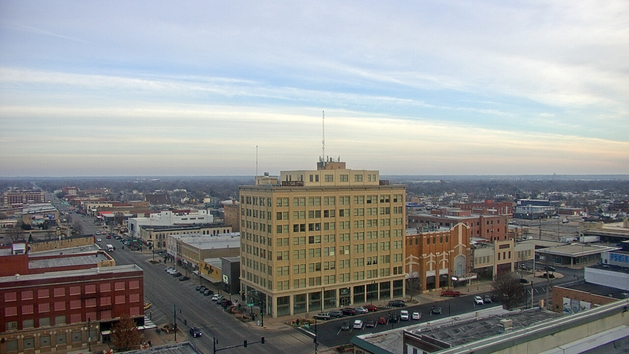 Thumbnail for current weather camera view from First National Bank-Hutchinson in Hutchinson, Kansas