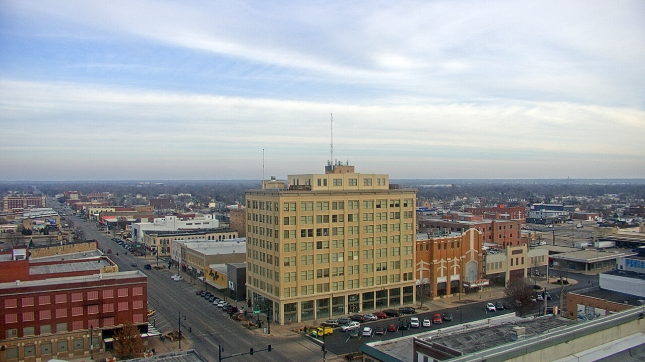 Thumbnail for current weather camera view from First National Bank-Hutchinson in Hutchinson, Kansas