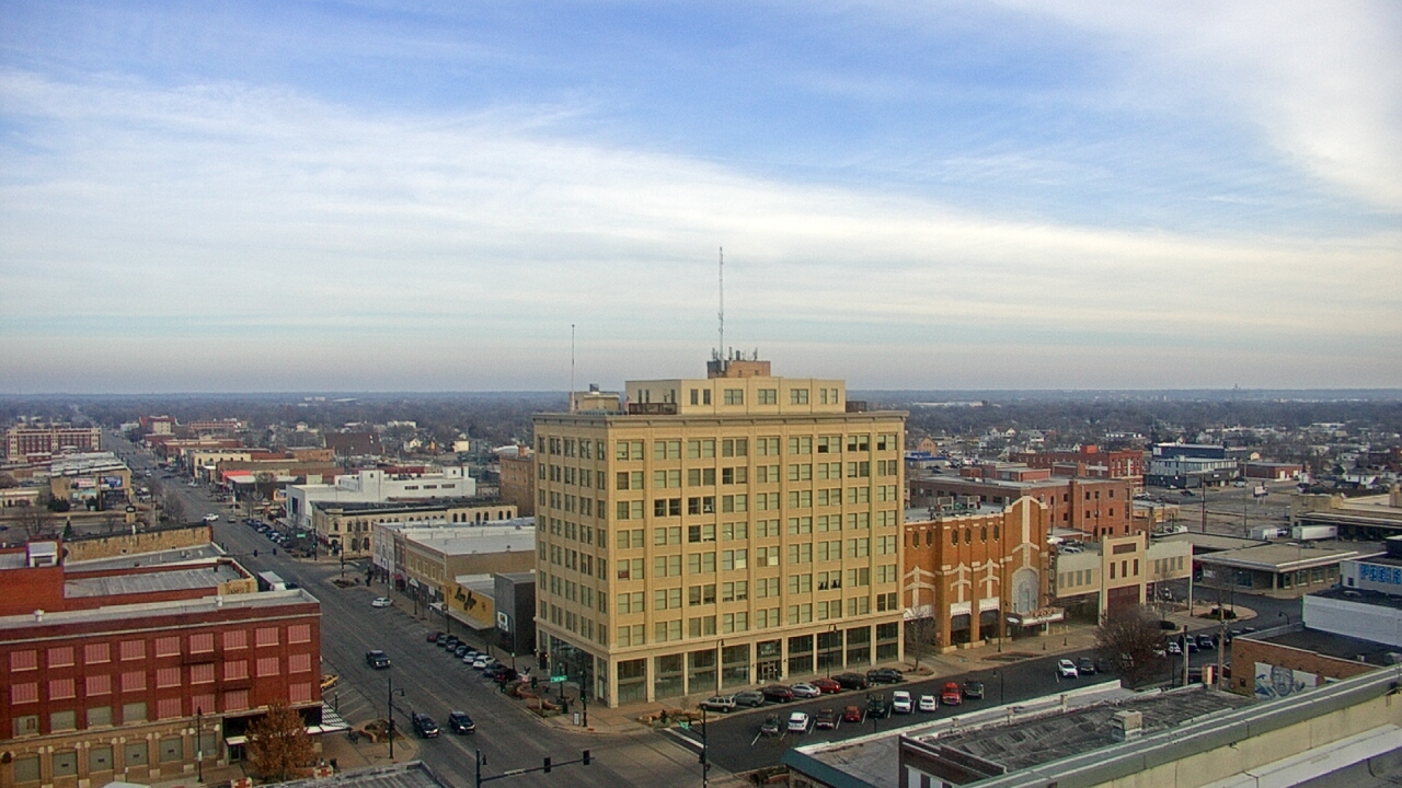 Thumbnail for current weather camera view from First National Bank-Hutchinson in Hutchinson, Kansas
