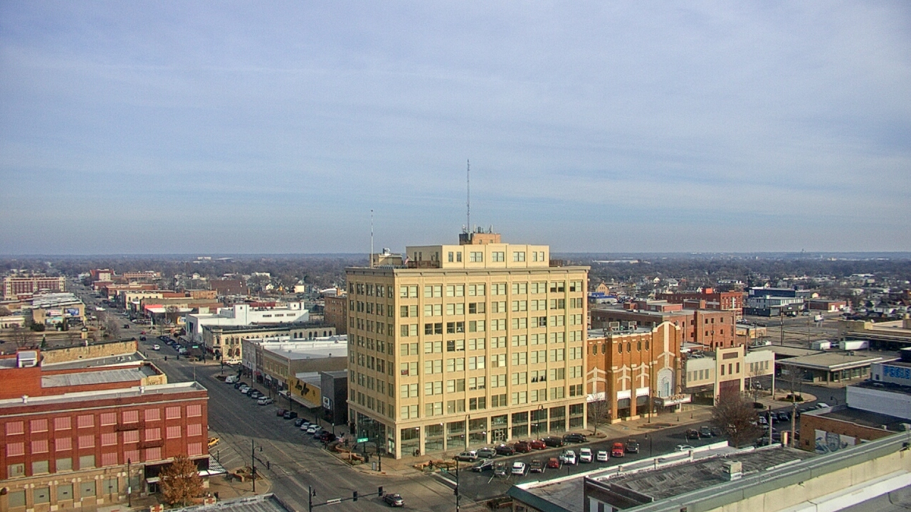 Thumbnail for current weather camera view from First National Bank-Hutchinson in Hutchinson, Kansas