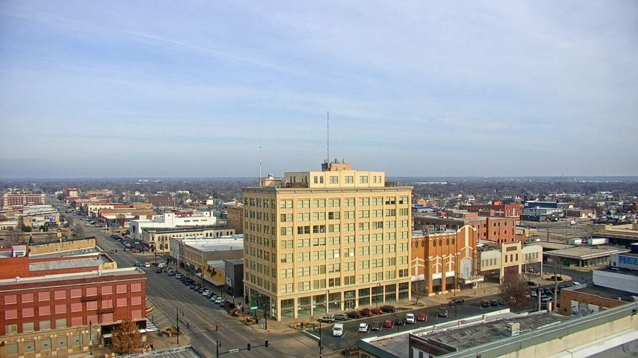 Thumbnail for current weather camera view from First National Bank-Hutchinson in Hutchinson, Kansas