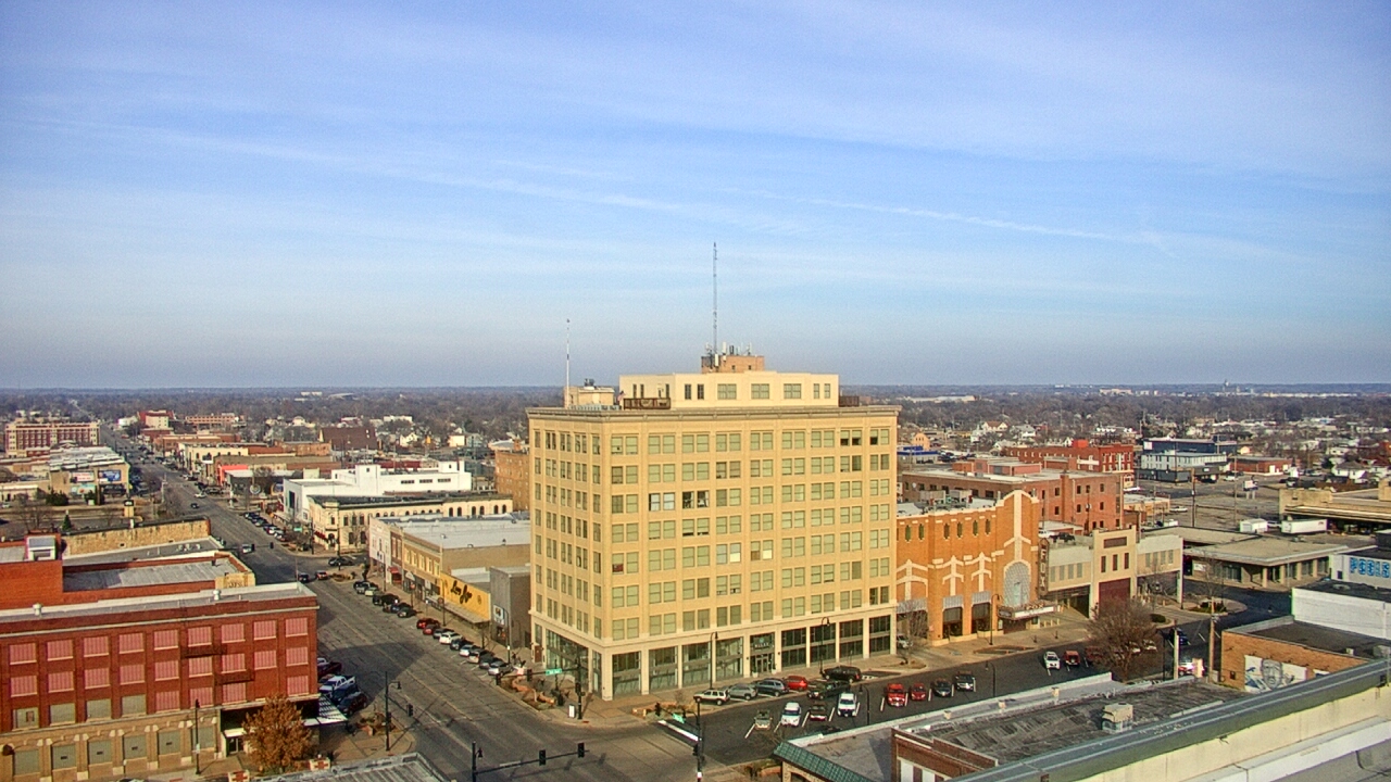 Thumbnail for current weather camera view from First National Bank-Hutchinson in Hutchinson, Kansas