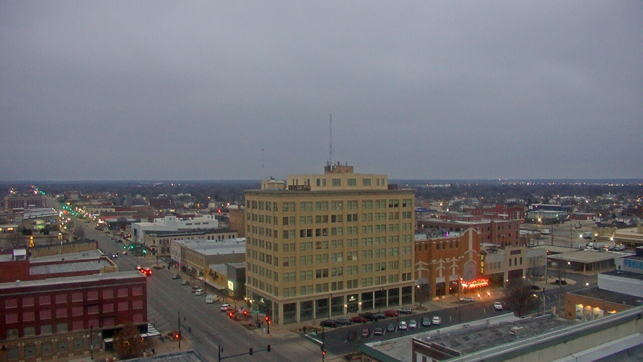 Thumbnail for current weather camera view from First National Bank-Hutchinson in Hutchinson, Kansas
