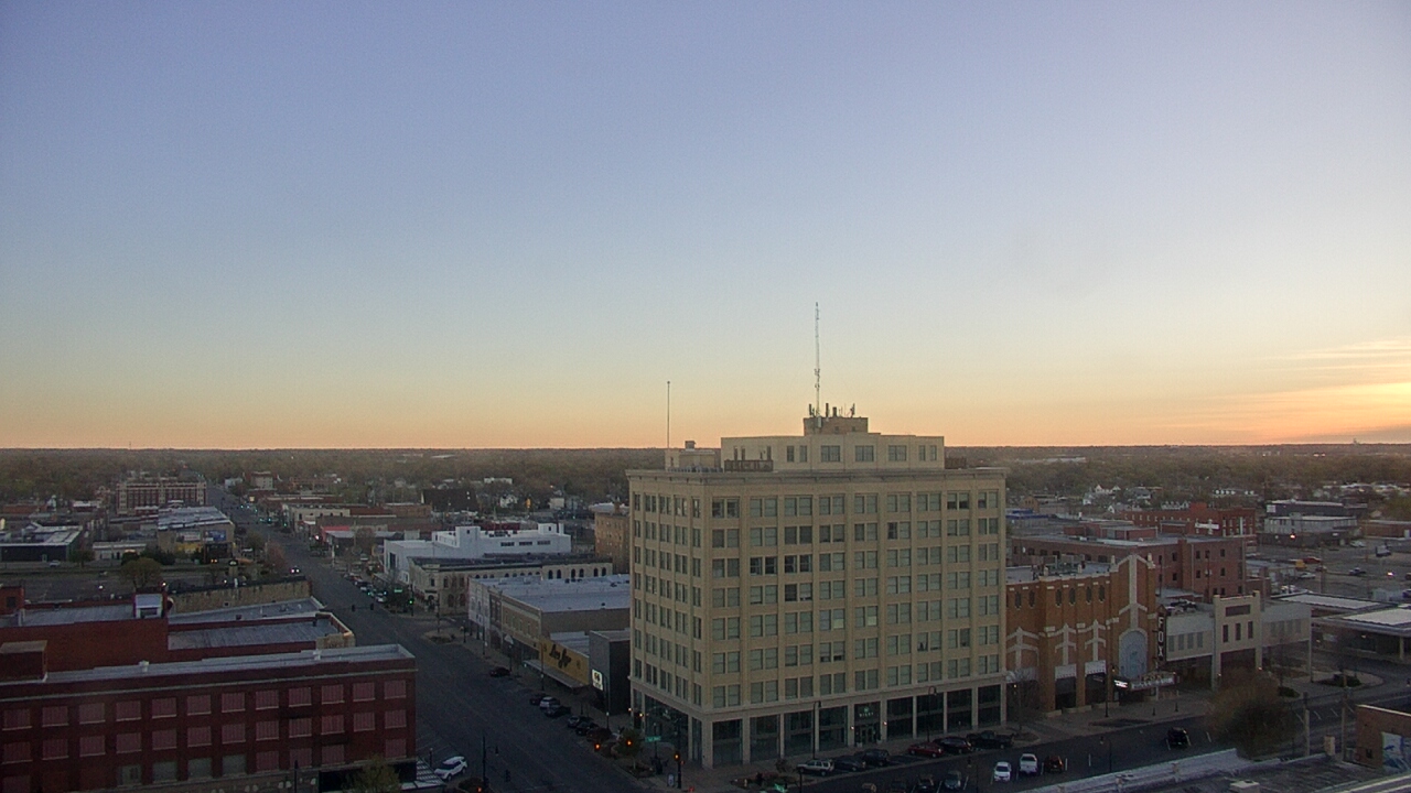 Thumbnail for current weather camera view from First National Bank-Hutchinson in Hutchinson, Kansas